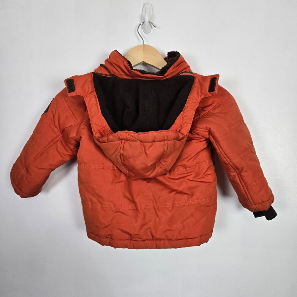 Bear trail Kids Puffer coat orange 3T - Picture 5 of 6